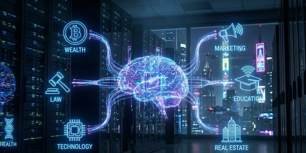 Finance (Insurance, Loans, Investing, Crypto), Legal Services, and Technology (SaaS, Coding), Health & Medical, Education, Digital Marketing, and Real Estate